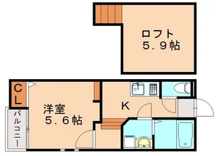 クレオ土井参番館【101号室】の間取り