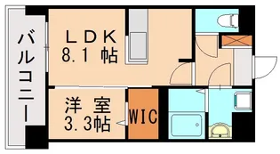 ブランシエスタ千早RJR【12階】の間取り