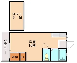 シティベール土井【105号室】の間取り