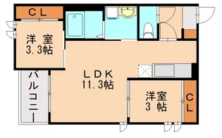 REGALEST若宮【2階】の間取り