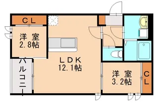 REGALEST若宮【3階】の間取り