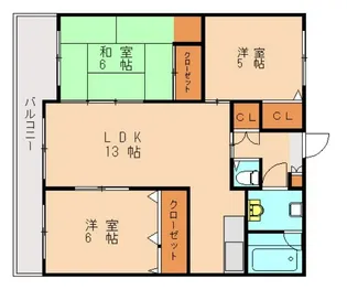 サンヒル7【401号室】の間取り