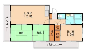 ファミール香椎Ⅱ【2階】の間取り