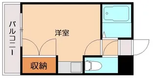 Willow court 福工大前【308号室】の間取り