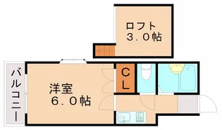 グレイス若宮【101号室】の間取り
