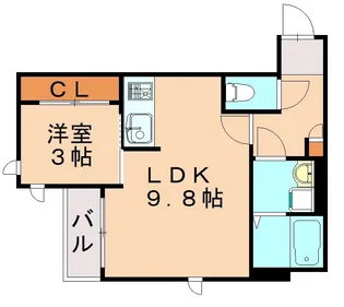 GRANDTIC-香椎Light【1階】の間取り