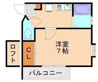 リバーサイド名島【203号室】の間取り