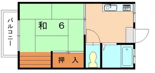 アラガール香椎A【201号室】の間取り