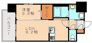 ブランシエスタ千早RJR【8階】の間取り