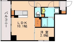 Nudgeone.香椎駅前【207号室】の間取り