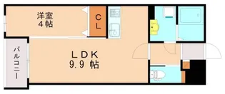 アヴァンセ千早【5階】の間取り