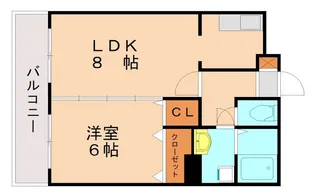 ヴィンテージ唐原2【305号室】の間取り