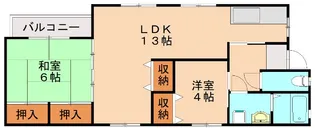 インペリアル駅東【201号室】の間取り