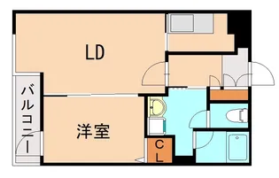 レジデンス千早スクエア【5階】の間取り