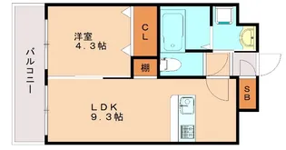 ランドマーク香椎駅前 【5階】の間取り
