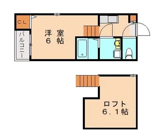 サンソレイユ【203号室】の間取り
