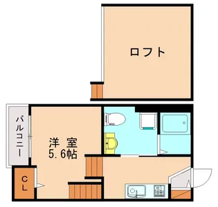 キーファ唐原【1階】の間取り
