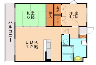 クレスト尾崎2号館【2階】の間取り