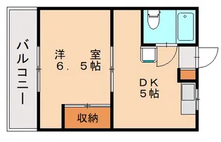 大岩ハイツ【205号室】の間取り