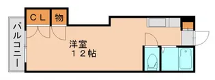 レジデンス貝塚【201号室】の間取り