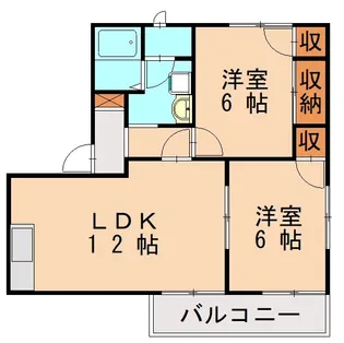フレグランス松崎【202号室】の間取り