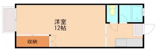 竹若パインハイツ【202号室】の間取り