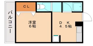 第二御幸荘【102号室】の間取り