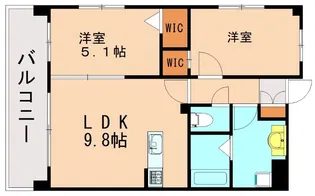 ショウジュン原田【8階】の間取り