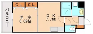 プリスティン香椎【2階】の間取り