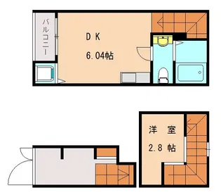 レガーロ名島【2号室】の間取り