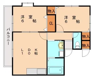 バルト美和台Ⅲ【202号室】の間取り