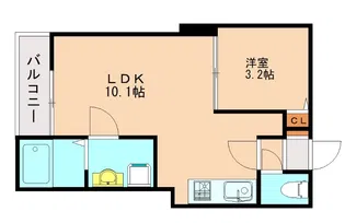 Gerbera【302号室】の間取り