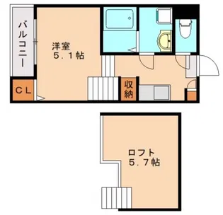 ハーモニーテラス和白東Ⅱ【2階】の間取り