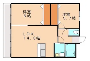 ENSTEPNo.18香椎【1階】の間取り