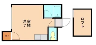 アイルパレス香住ヶ丘【102号室】の間取り