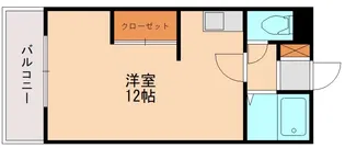 レジデンス香椎【410号室】の間取り