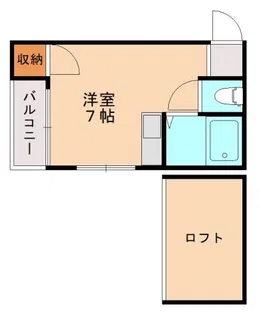 モアハイツ名島【1階】の間取り