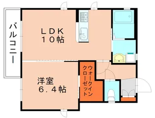 シャーメゾン原町【201号室】の間取り