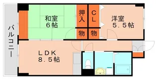 ラベルフォンティーヌ【103号室】の間取り