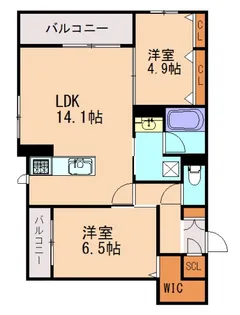 エス・ミィ・カーサ【304号室】の間取り