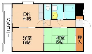 ルミエール石田【501号室】の間取り