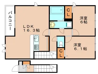 デコール楓【201号室】の間取り