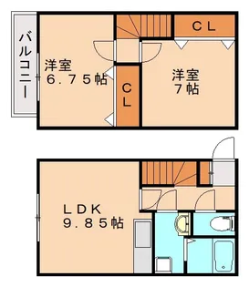 メゾンONE【103号室】の間取り