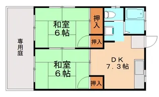 フォーサイト長者原Petit Village【101号室】の間取り