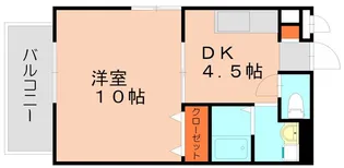 アムール天神森【104号室】の間取り