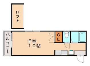 ルート仲原B【203号室】の間取り