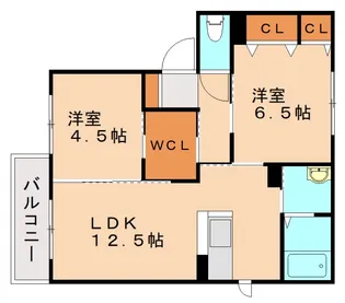 メゾン仲原【2階】の間取り