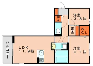 ジャルダン【1階】の間取り