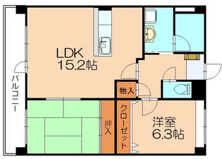 グランシャリオ.【301号室】の間取り