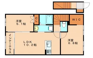 シャンピュール志免中央【201号室】の間取り